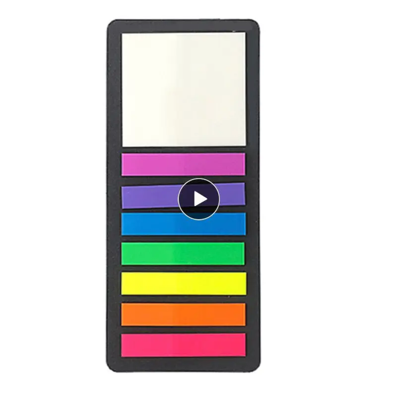 

300 Sheets Sticky Notes Colorful Index Tabs Self Adhesive Reading Aid Memo Sticker Office Stationery Supplies Thin Strips