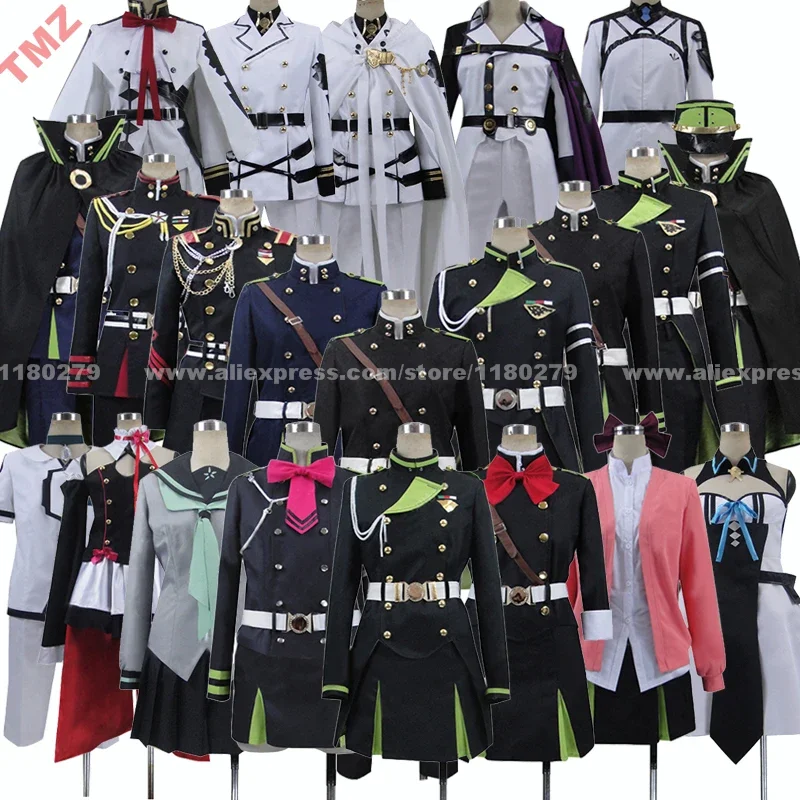 Новый Серафим Конца 2025 года Mito Jujo Mitsuba Sangu Sayuri Hanayori Группа персонажей Аниме Одежда