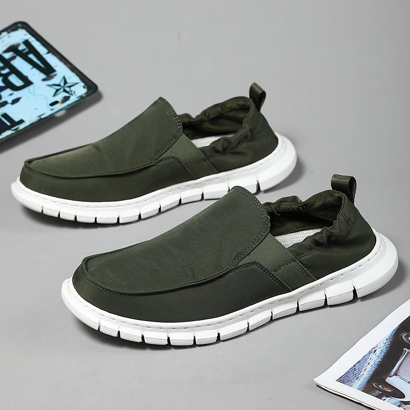

One-pedal old Beijing cloth shoes men lazy canvas sports plus fat plus large size men's shoes 46 47 48
