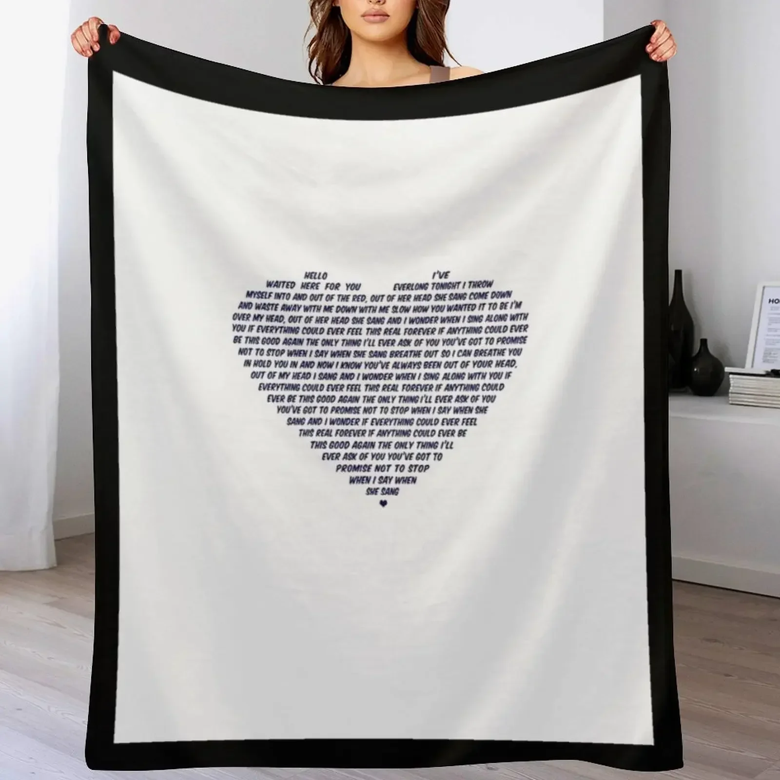 Одеяло Everlong с графическим рисунком для зимы Персонализированные подарочные