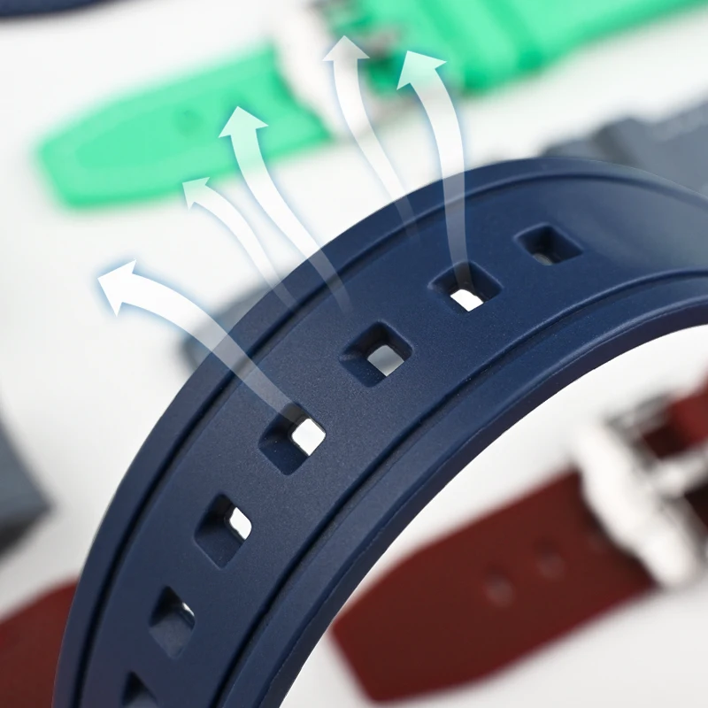 Фото Силиконовый ремешок для часов Swatch X Blancpain, 22 мм, мягкий, водонепроницаемый, спортивный, мужской браслет, аксессуары для часов, ремешок на запястье №5