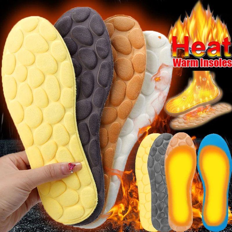 

Cobble Warmer Insoles Men Women Soft Flut Sports Running Insert Antibacterial Sweat Absorption Cushion Feet Care Shoe Pads