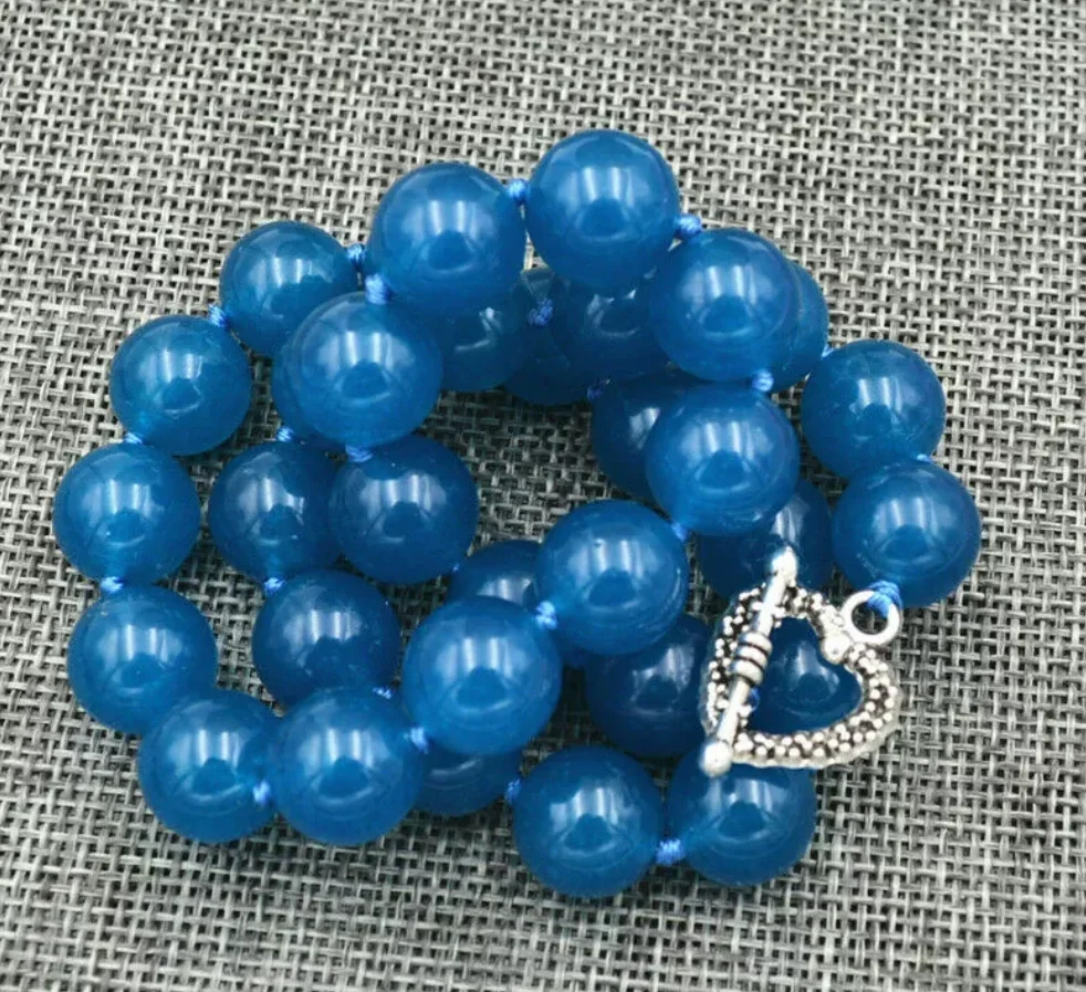 Новое ювелирное ожерелье длинное 18 дюймов 12 мм круглые бусины из апатита с