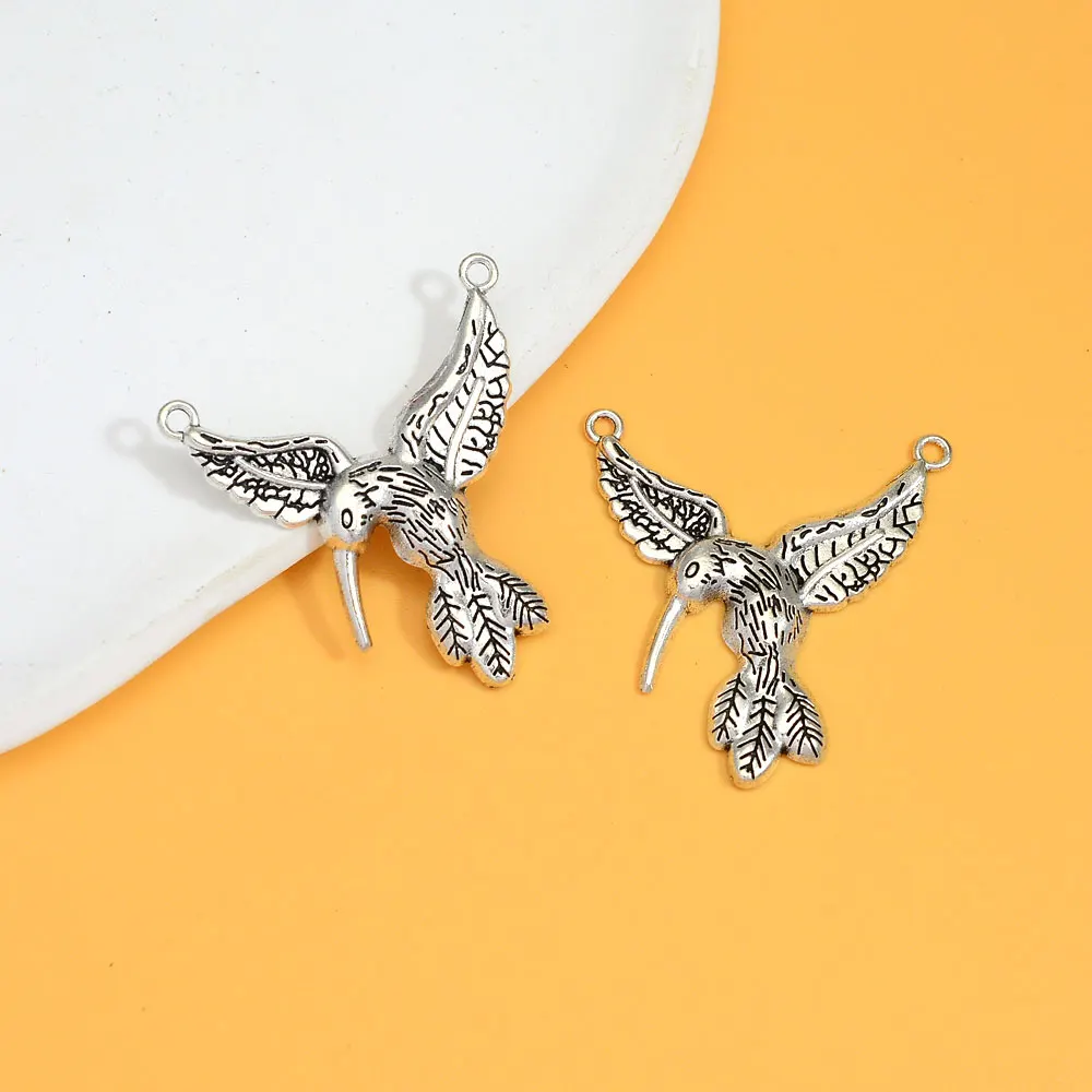 5 шт./партия соединители для подвесок в виде птиц