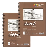 100 sheets thicken paper sketch book student art painting drawing watercolor book graffiti sketchbook school stationery