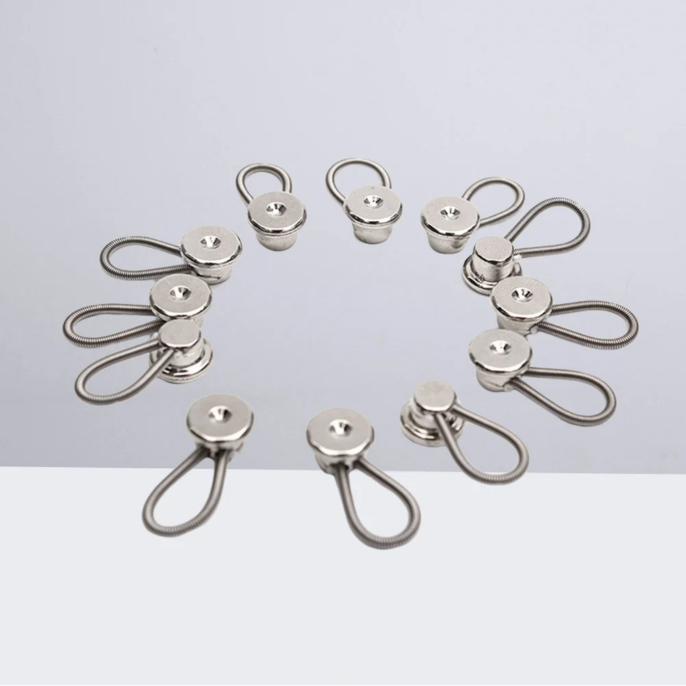 

Extender Collar Extenders Button Elastic Shirt Pants Neck Metal Jeanswomen Flexible Men Jean Buttons Diy Buckles Pregnancy