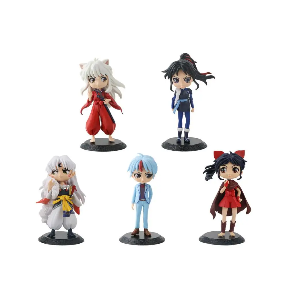 

5 шт. большой размер кукла Inuyasha модель Sesshoumaru Higurashi Kagome Miroku аниме фигурка кукла ПВХ модель украшения-игрушки подарки