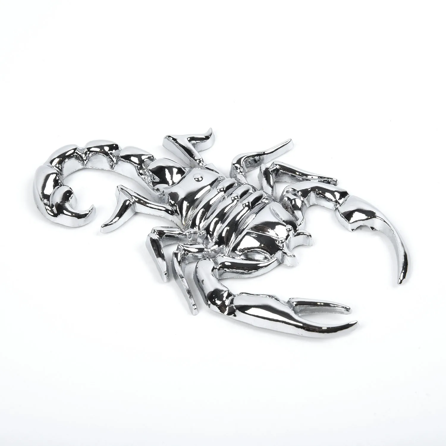 Новинка Автомобильная искусственная Серебряная 3D металлическая наклейка на