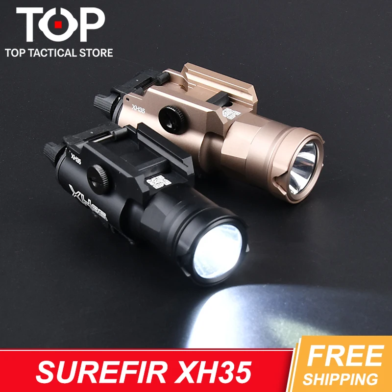 

Airsoft Surefir X300 XH35 Tactical Flashlight for Glock 17 19 Pistol Weapon Gun X300 Hunting Scout Light Fit 20mm Picatinny Rail