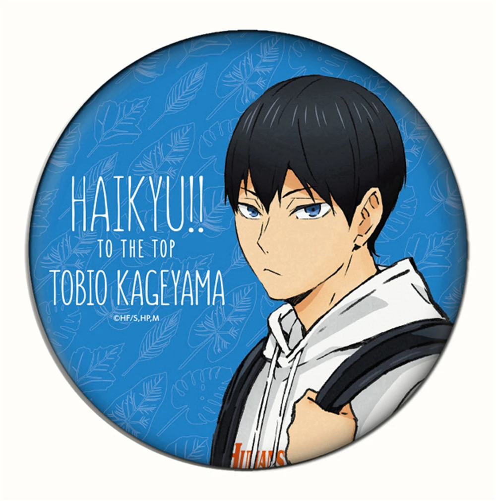 Фото 58 мм аниме Haikyuu Daichi Sawamura Ryunosuke Tanaka Aone Takanobu косплей значок булавка SPTE жесть брошь ﻿   Опора Gilf №4