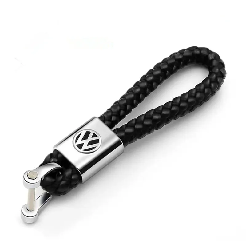 

Металлический/кожаный автомобильный Стайлинг брелок для VW Volkswagen Golf Polo Passat Touran Jetta брелок для ключей кольца аксессуары