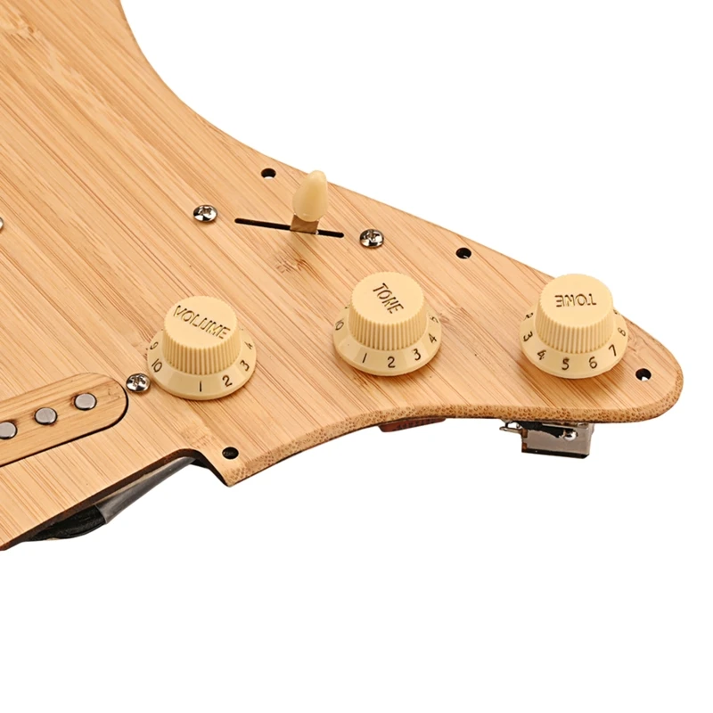 Loaded Prewired Pickguard 11 Holes Electric Guitar Single-Coil Pickup Pickguard Prewired Scratch Plate Replacement enlarge