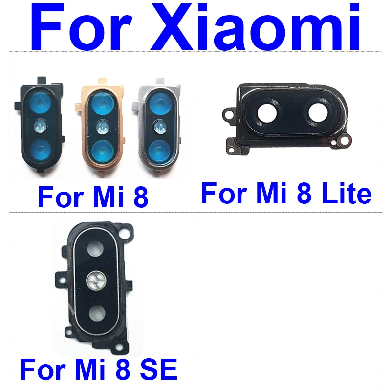 Задняя камера объектив стеклянная крышка Рамка для Xiaomi Mi 8 8se Lite основная большая