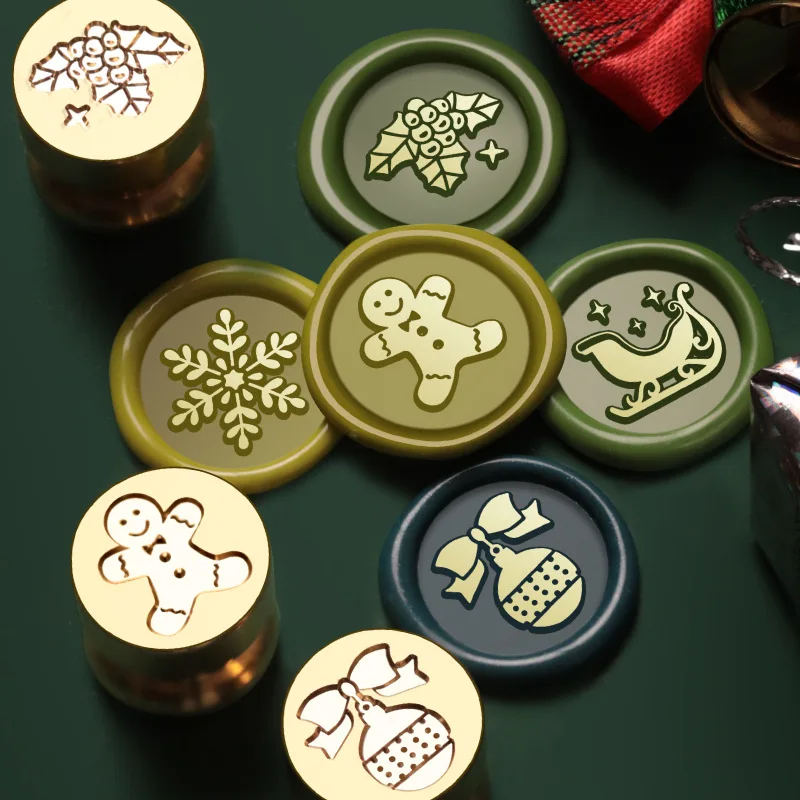 Мини Печать с вощеной краской Рождественская тема печенье человек Лось Снеговик