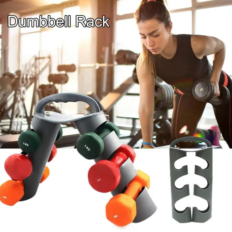 

Abs Dumbbell Holder Stable Dumbbell Storage Rack Stand Home Office Gym Dumbbell Storage Rack Exquisite 3-tier Strong Sturdy