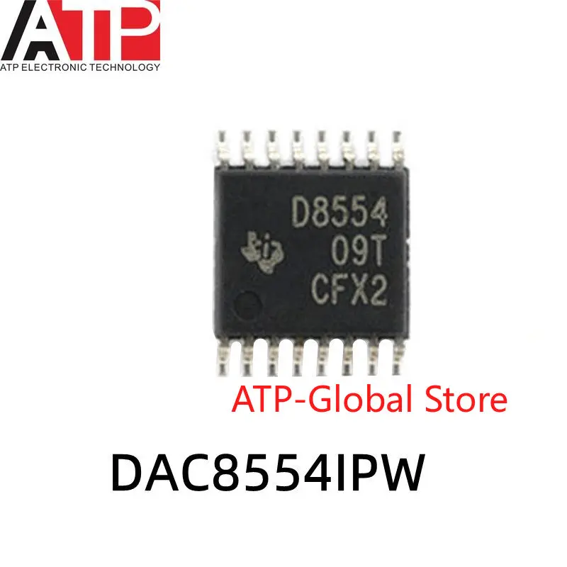 10PCS DAC8554IPW DAC8554 D8554 TSSOP-16 Original stock of high-precision digital analog converter