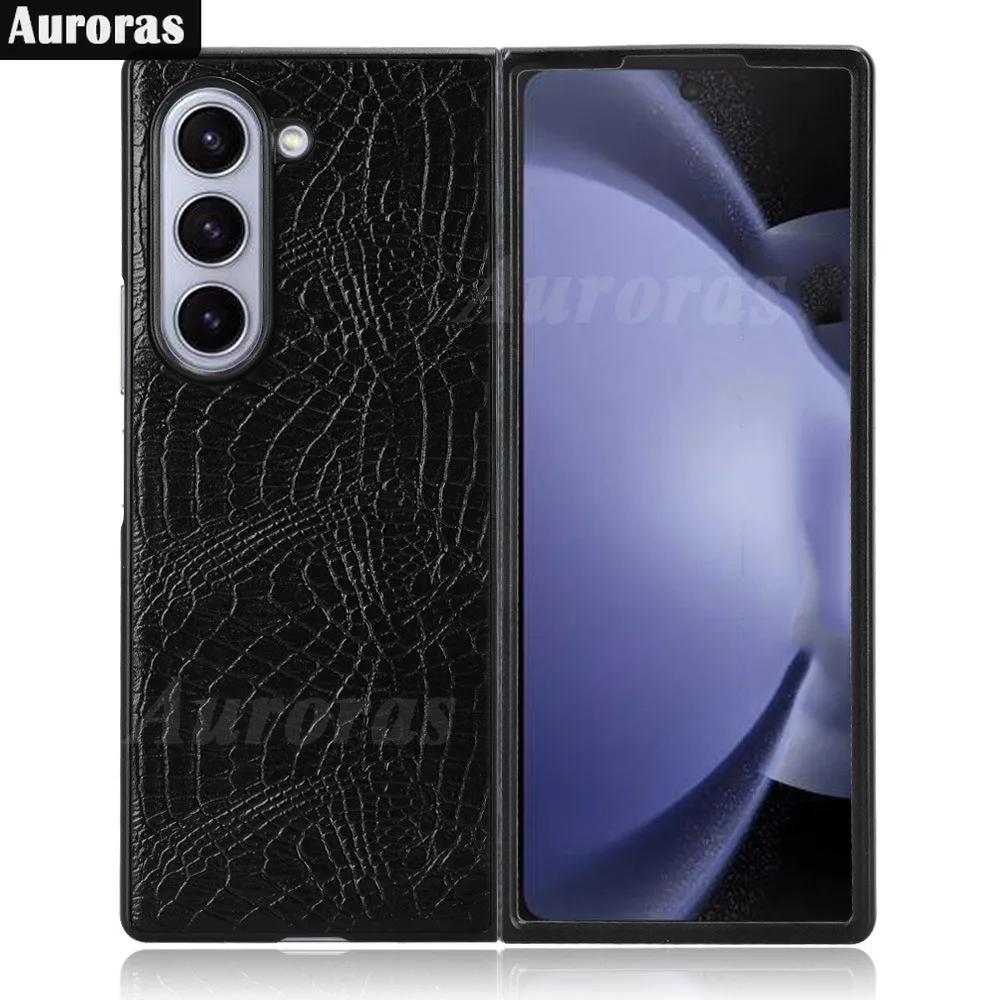 Складной кожаный флип-чехол Auroras для Samsung Galaxy Z складной чехол 6 дюймов в стиле