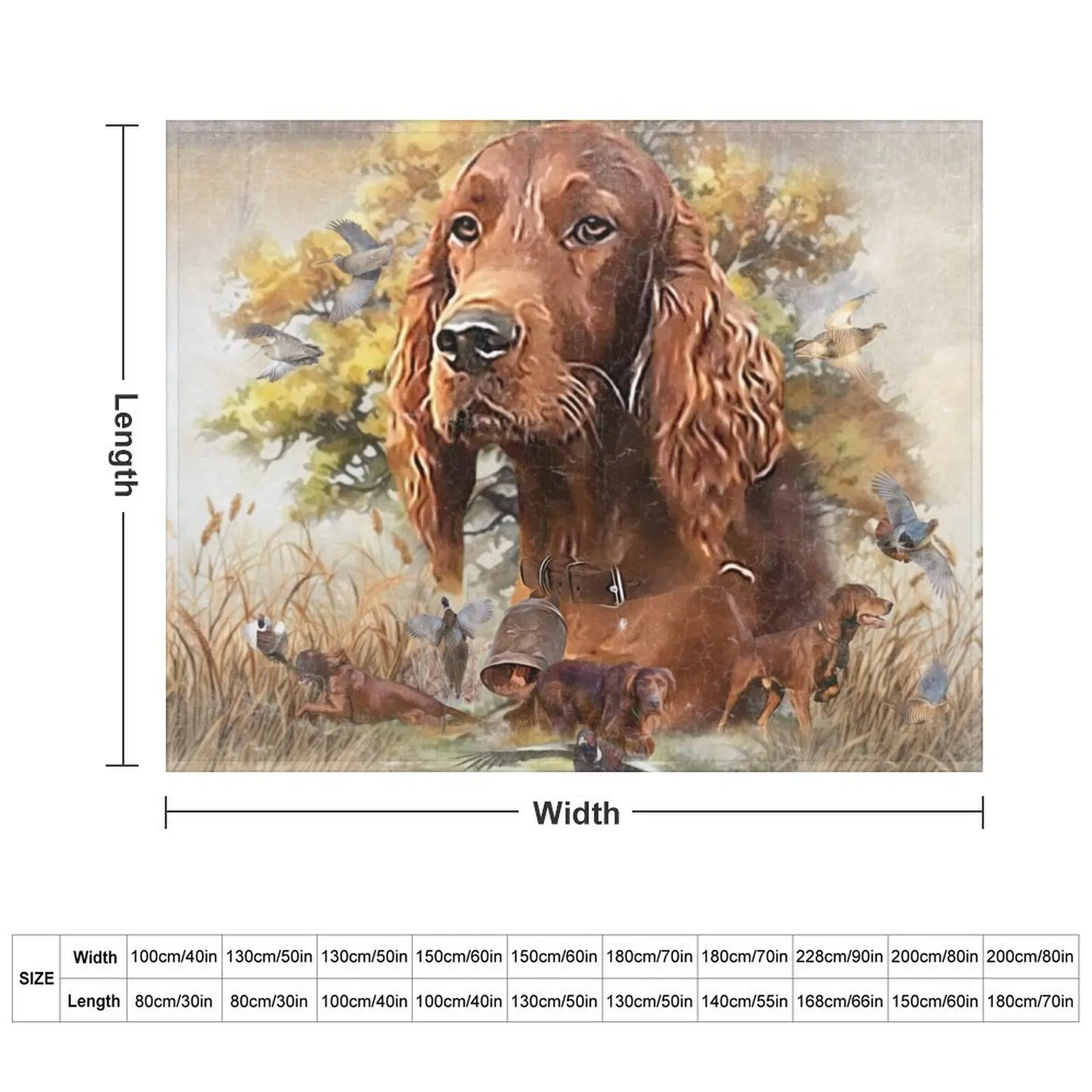 Фланелевый плед Irish Setter - Ultimate Upland Bird Dog