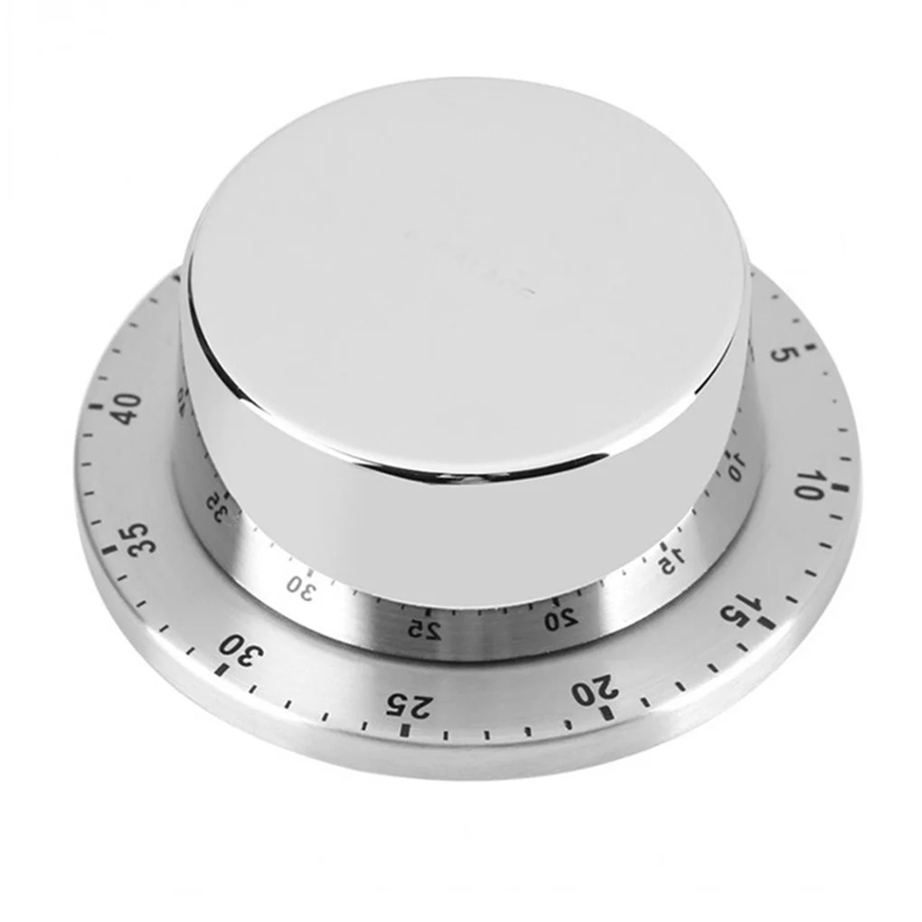 

Kitchen Timer Chef Cooking Timer Clock with Loud Alarm Mechanical Stainless Steel Countdown Reminder