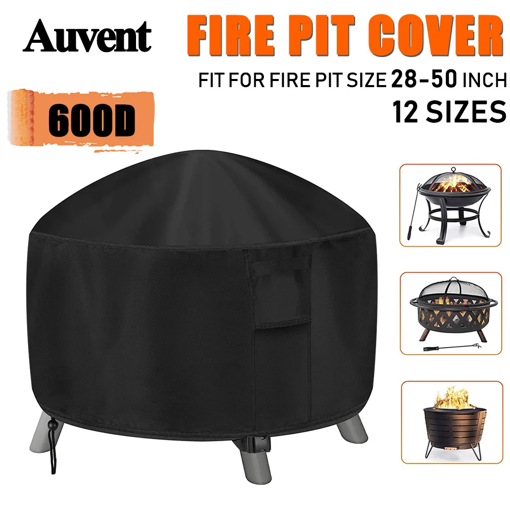 Bbq Grill Cover Heavy Duty Outdoor Garden Yard Bbq Cover Table Covers Uv Protector Round