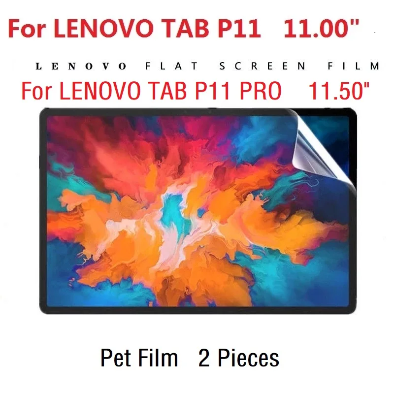 

2Pcs 2020 New PET Film Screen Protector For Lenovo Tab P11 Pro 11 11.5 inches 0.3mm 9H Tablet Anti Scratch Protective Film