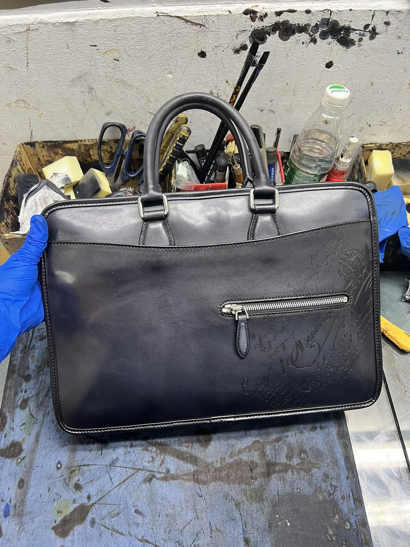 Briefcases Men Handbags Luxury Retro Leather Briefcases Business Bag Men