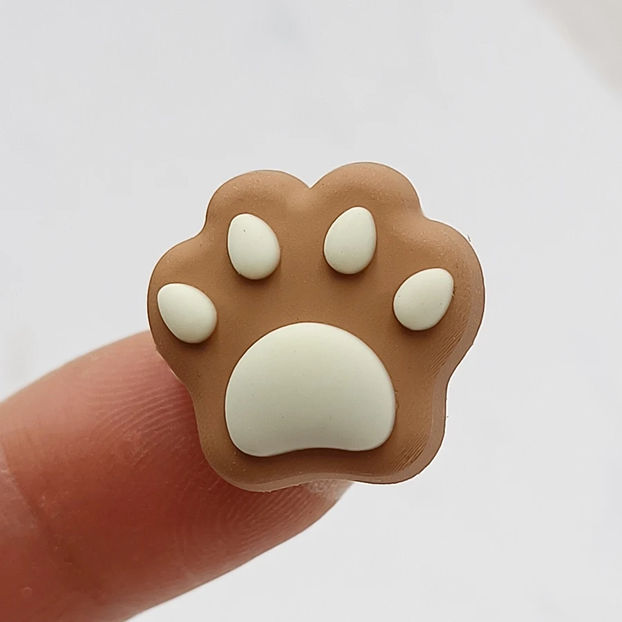 Dropshipping 1Pcs Colorful Cat Claw PVC Shoe Charm Accessories Diy Shoe Buckle Decor Fit Pins Croc Charms JIBZ Kid Party Gift