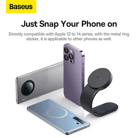 Магнитный автомобильный держатель для телефона Baseus, универсальный для iPhone 17, 16, 15, 14 Pro, автомобильная подставка для телефона, поддержка зажима, держатель Magsafe