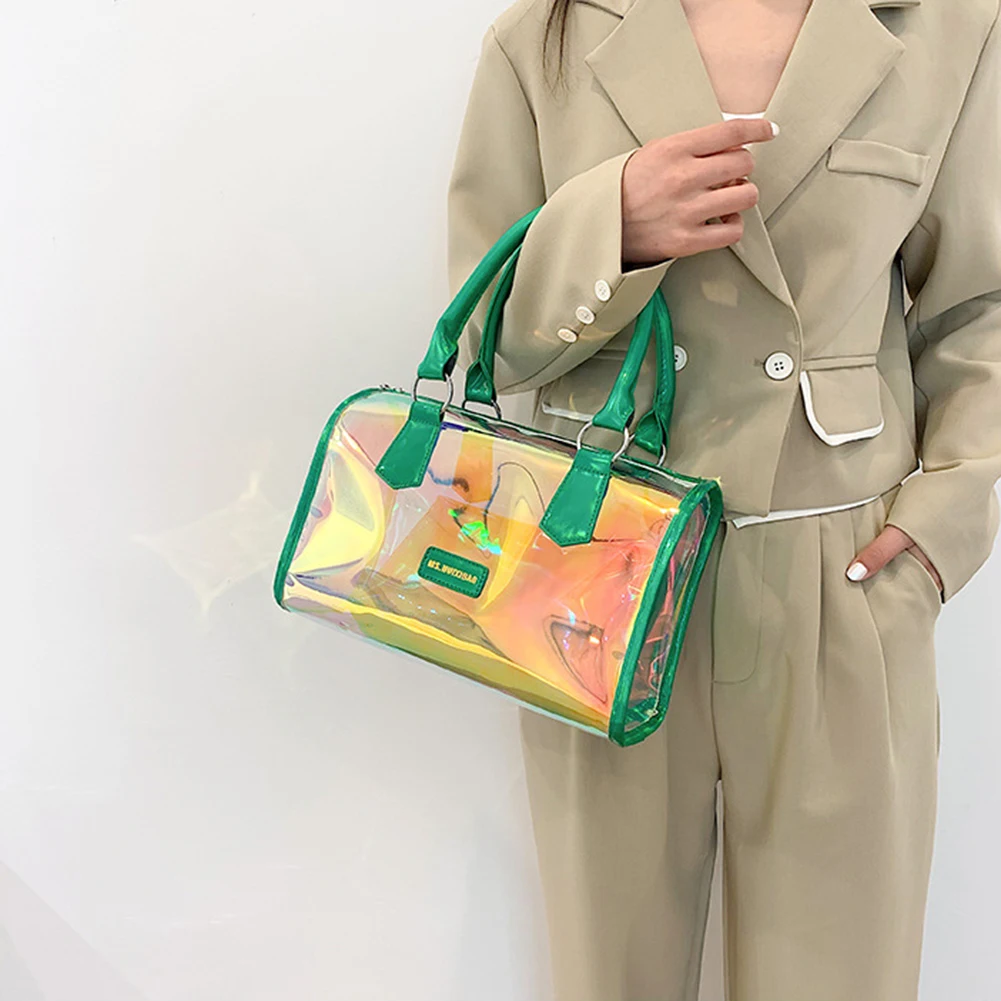 

Женская сумка-тоут через плечо, с лазерным рисунком