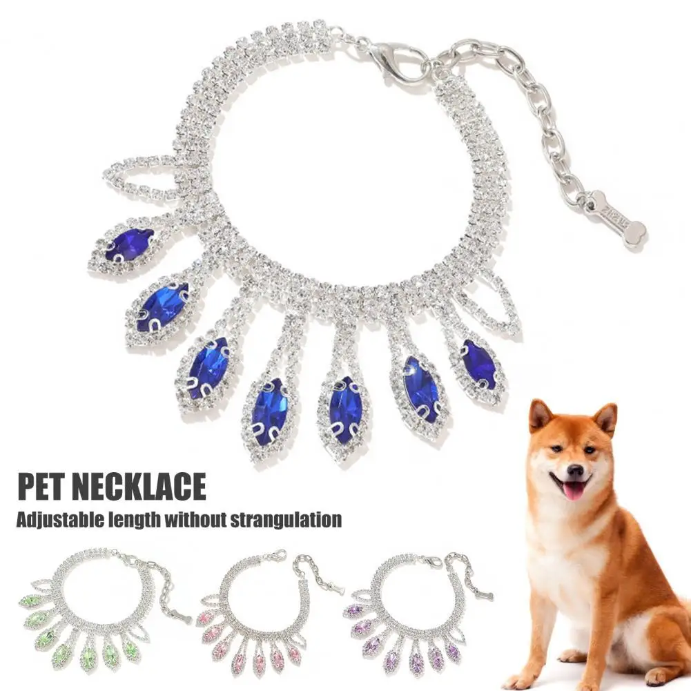 

Pet Pendant Necklace Shiny Surface Glitter Luster for Small Animals