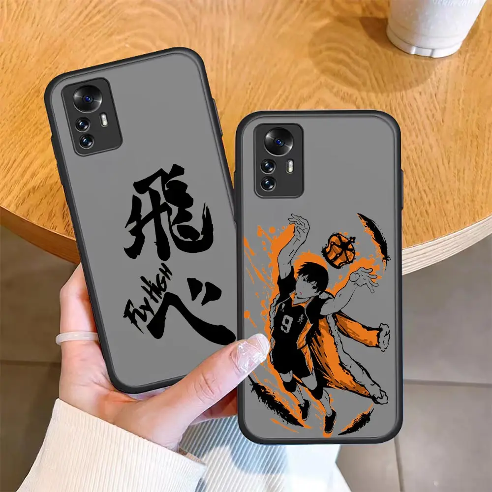 

Матовый чехол для телефона с рисунком аниме Oya Haikyuu Love, волейбол для Xiaomi Mi 12 11 11T 10 10S 9 8 6X 5X A3 Ultra Lite Tpro Pro, чехол