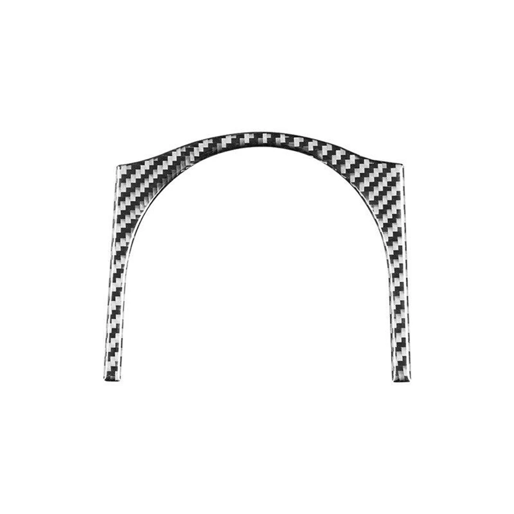 

For Toyota Prius 2009-2015 Carbon Fiber Console Water Cup Holder Cover Trim Interior Sticker