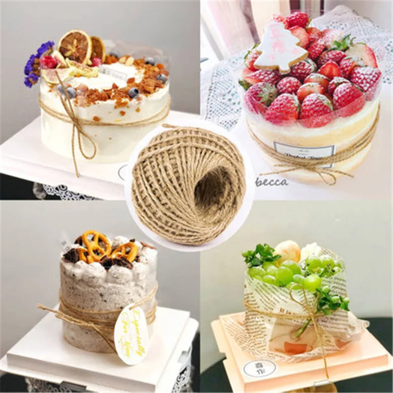 

30Meters Natural Vintage Jute Rope Cord String Twine Burlap Ribbon Crafts Sewing DIY Jute Hemp Wedding Party Decoration