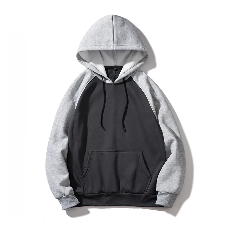 

Autumn/winter New Men/women Hooded Coat Fleece To Keep Warm Multi-color Patchwork Color Men Oversize Clothes Pullover Hoodies