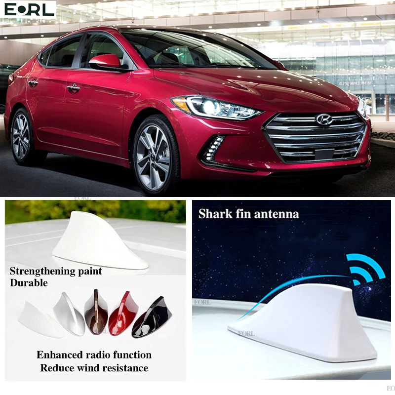 

For Hyundai Elantra Shark Fin Antenna FM Signal Super Aerials Amplifier Waterproof Signal Amplifier FM/AM Radio Aerials