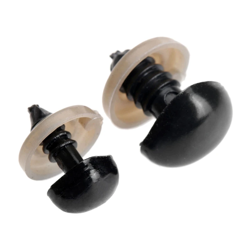 Чучело медведя 50 шт. 10/15 мм черный пластиковый безопасный нос треугольник для