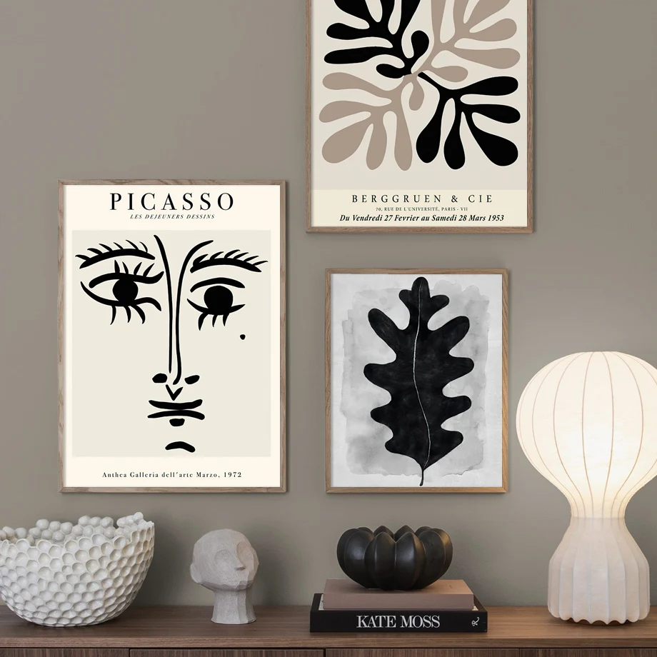 Абстрактная Настенная картина Matisse Picasso винтажный скандинавский постер