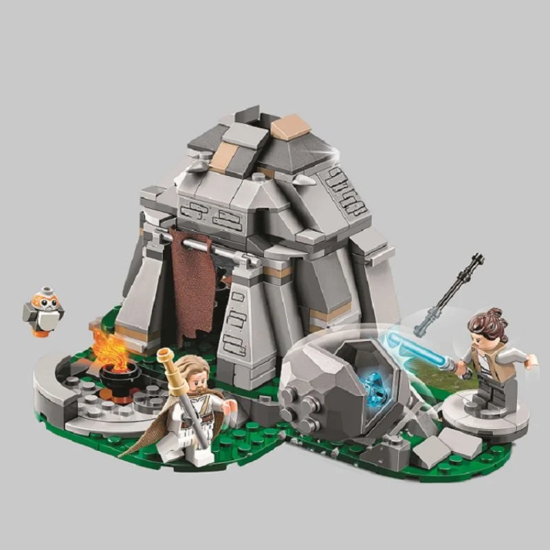 Космический фильм 241 шт. тренировочные строительные блоки Ahch-To Island 75200 модель