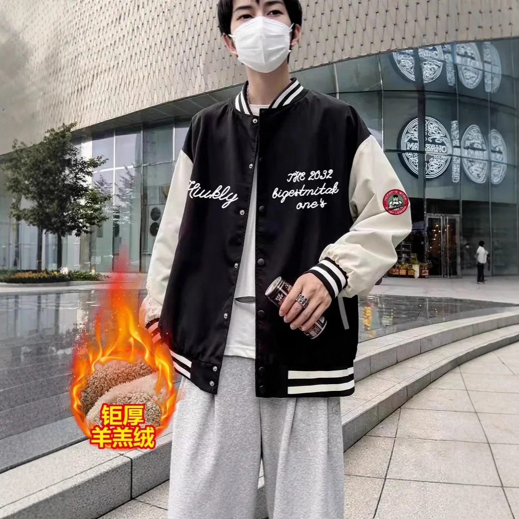 Фото Мужская куртка Ruffian Handsome в стиле High Street: трендовая модель в гонконгском, японском и корейском стиле, свободный крой №2