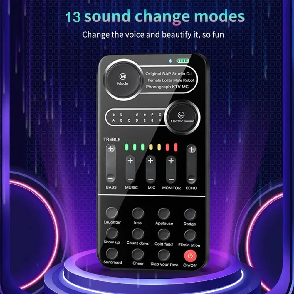 

Внешний мини-миксер для аудио K9 Q4S1, устройство для записи и пения, караоке, домашняя игровая карта для мобильного телефона