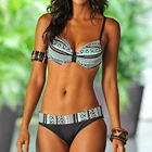 Женский комплект бикини с эффектом пуш-ап, сексуальные бикини, купальник из двух предметов, женский купальный костюм в европейском стиле, пляжный купальный костюм, Размеры S  XXL