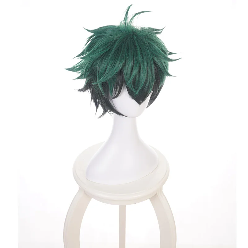 Парик для косплея из аниме Моя боку парики темно-зеленых синтетических волос