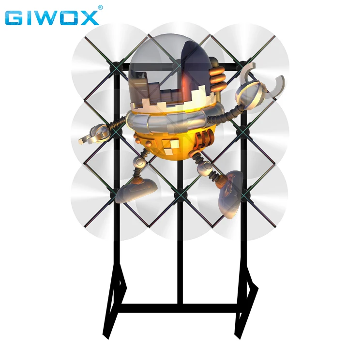 Голографический Рекламный 3D вентилятор Giwox 9 вентиляторов синхронизированный