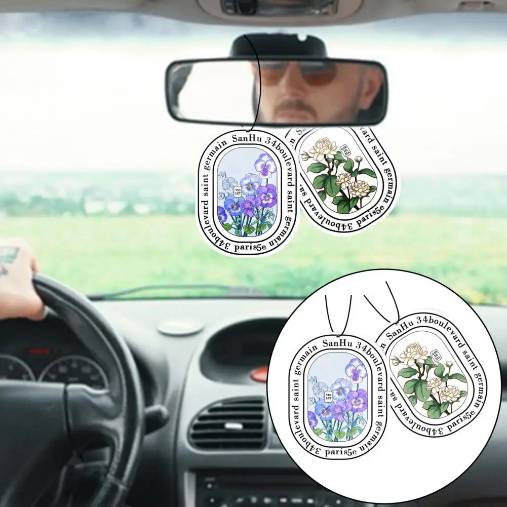 Автомобильный ароматизатор экологически чистый цветочный принт автомобильный