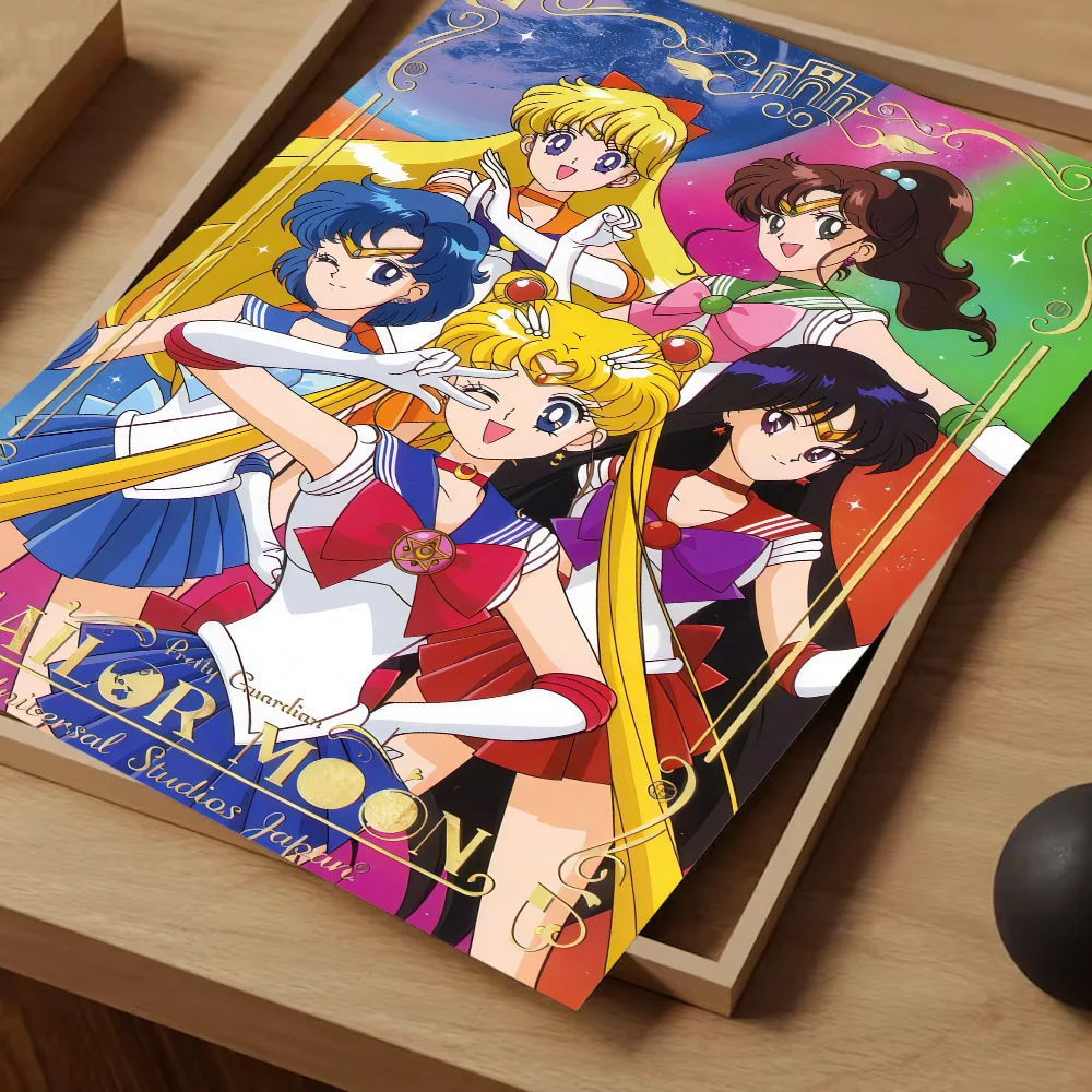 Милые моряки девушка самоклеящийся художественный постер белая бумага наклейка