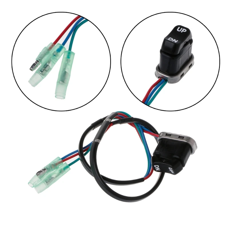 1 Pc Trim Tilt Switch Posh Button Assembly for yamaha Outboard Remote Controller Motorcycle Switch Boat Motors Outboard