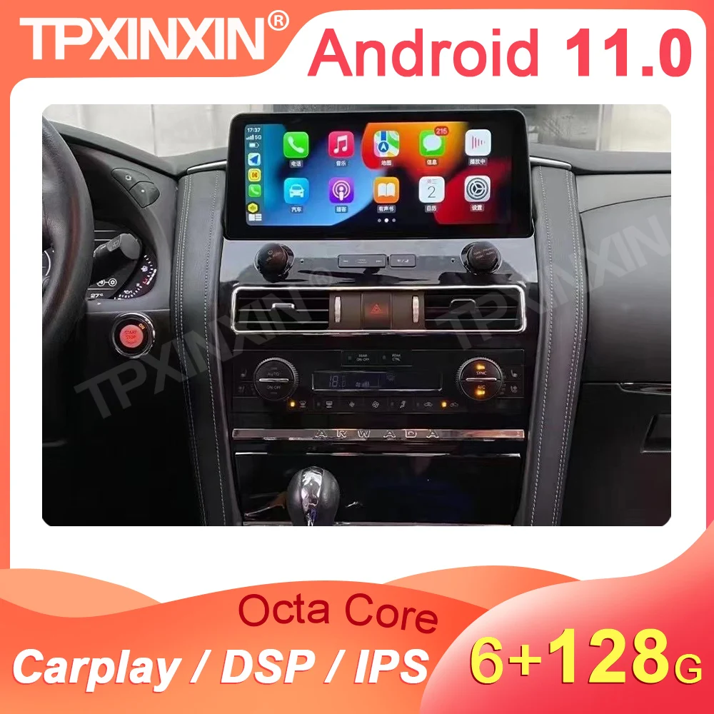 

2Din Android 11.0 128G For Nissan Armada Patrol Y62 Infiniti QX56 QX80 2010-2022 Car Radio GPS Navigation Multimedia Player Auto