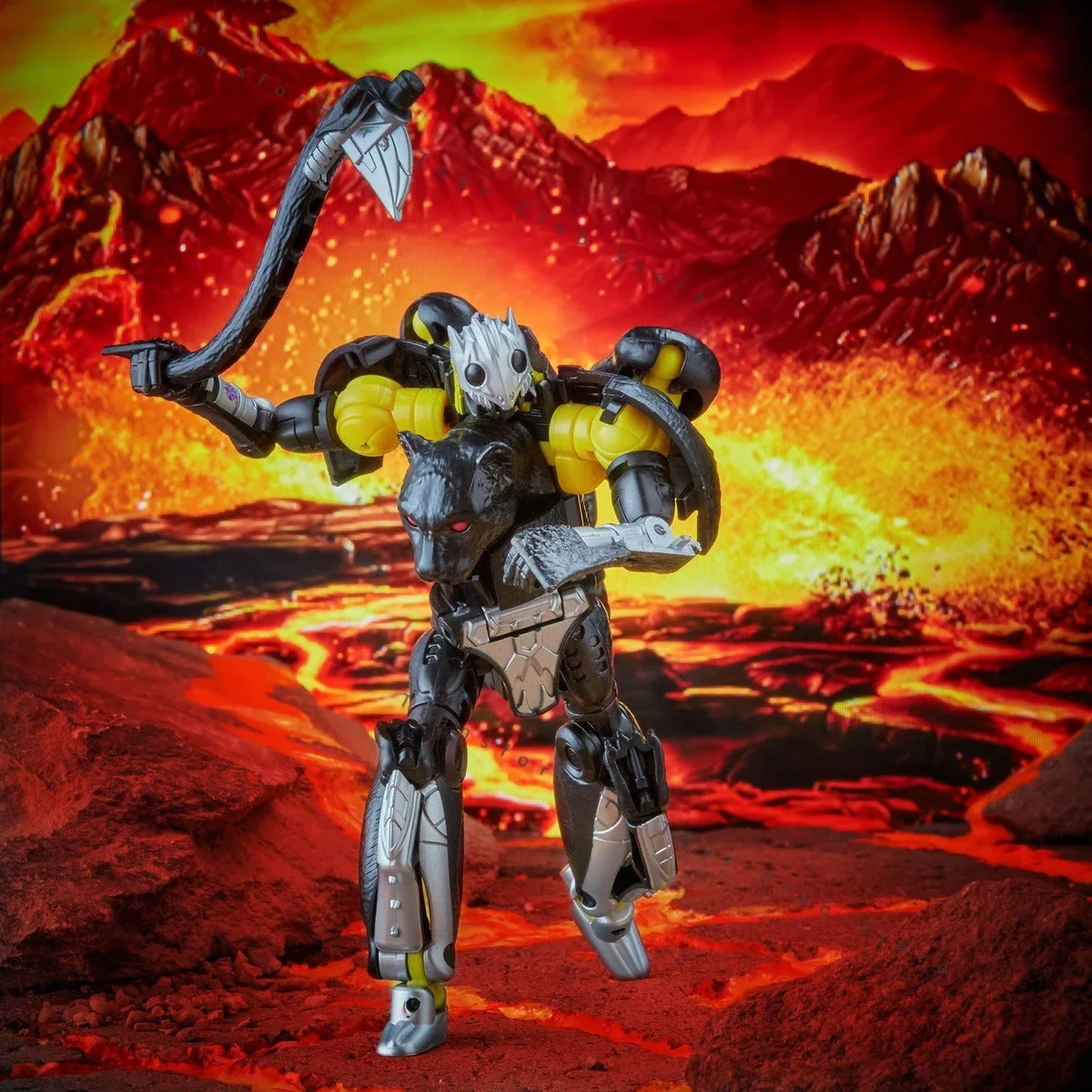 В наличии HASBRO Трансформеры Битва за Кибертрон Улучшенная тень Черная пантера