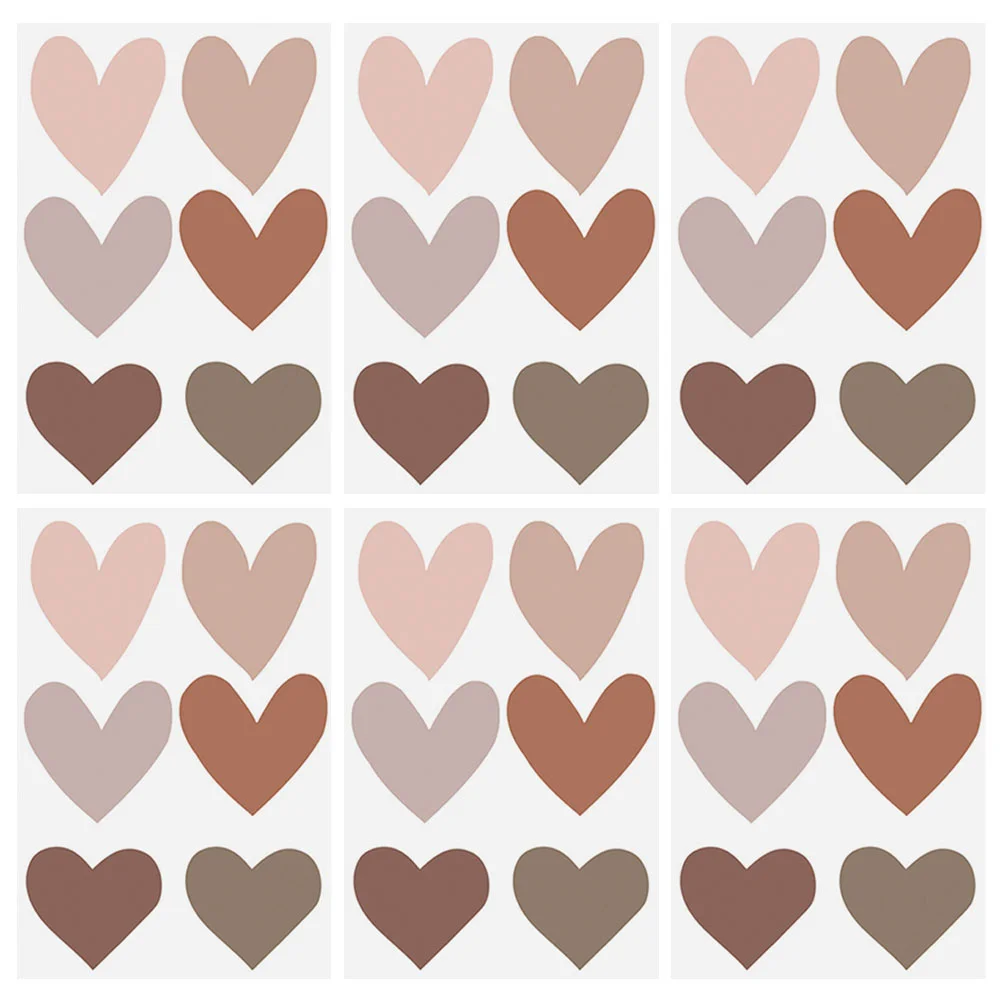 

Wall Sticker Heart Decal Stickers Background Loving Room Decals Mural Wallpaper Pvc Decor Morandi Nursery Removable Love