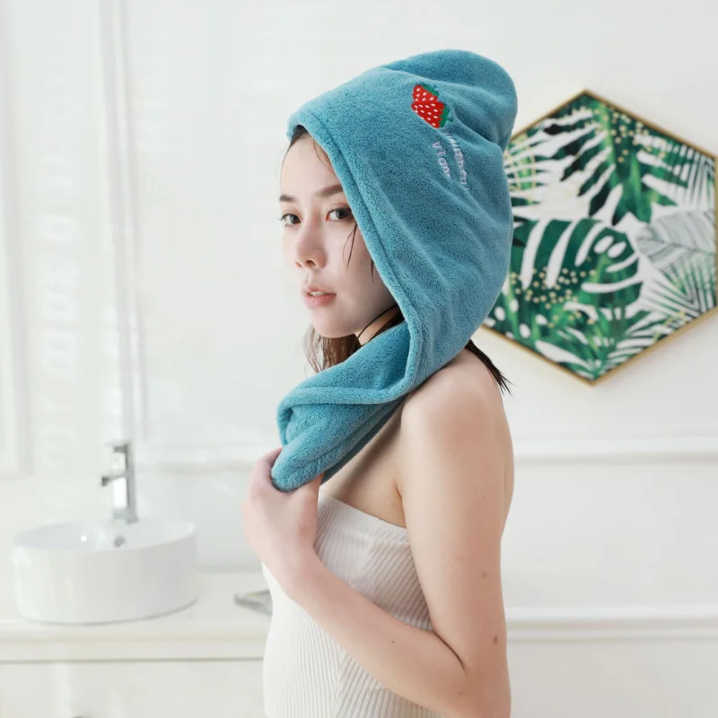 Bath Hats For Women Dry Hair Cap Quick Drying Soft For Lady Turban Head